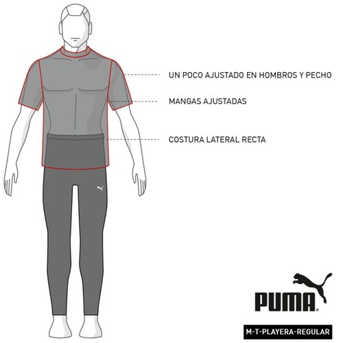 Playera Manga Corta Puma para Hombre