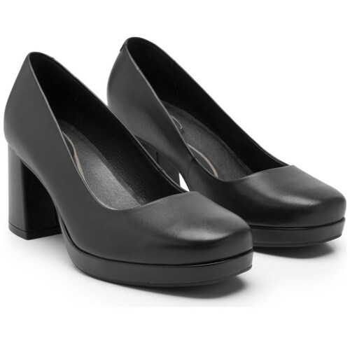Zapatilla D Media Plataforma Negra Flexi