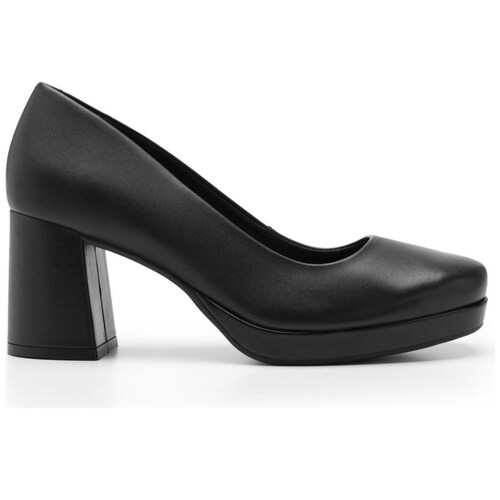 Zapatilla D Media Plataforma Negra Flexi