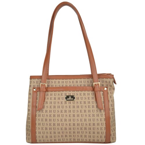 Bolsa Huser Tipo Tote Café Claro