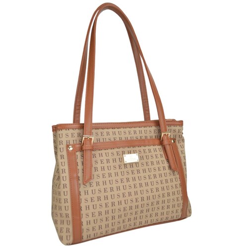 Bolsa Huser Tipo Tote Café Claro