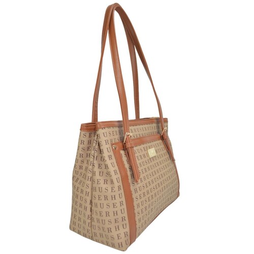 Bolsa Huser Tipo Tote Café Claro