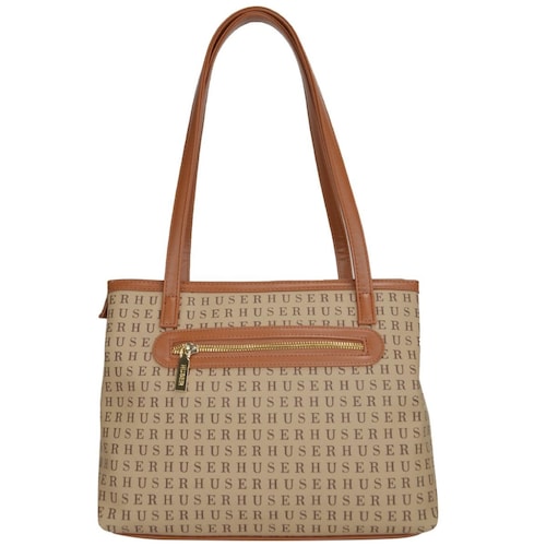 Bolsa Huser Tipo Tote Café Claro