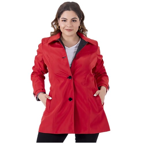Gabardina Cruzada con Botones
