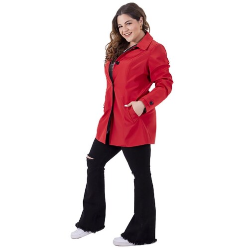 Gabardina Cruzada con Botones
