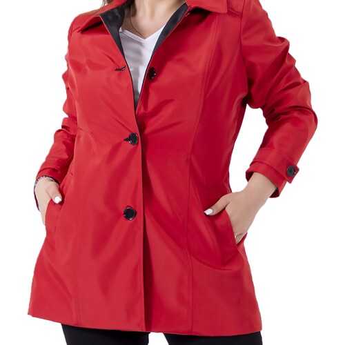 Gabardina Cruzada con Botones