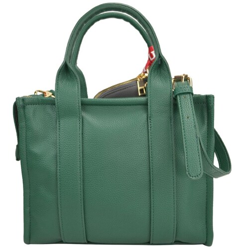 Bolsa Huser Tipo Tote Color Verde con Cosmetiquera.