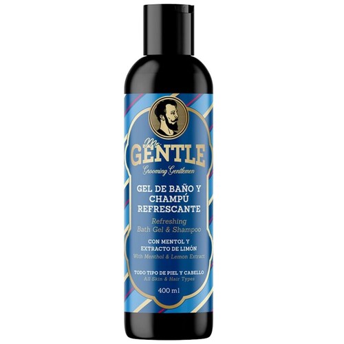Gel  y Shampoo Refrescante para Piel y Cabello Mr Gentle 400Ml