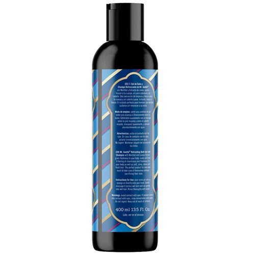 Gel  y Shampoo Refrescante para Piel y Cabello Mr Gentle 400Ml