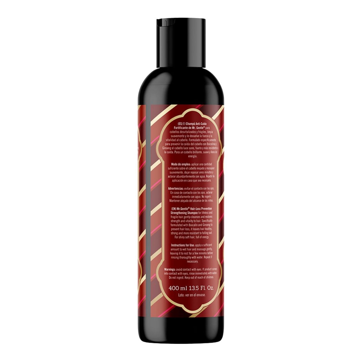 Shampoo Anticaída fortificante Mr Gentle 400 ml image number 1