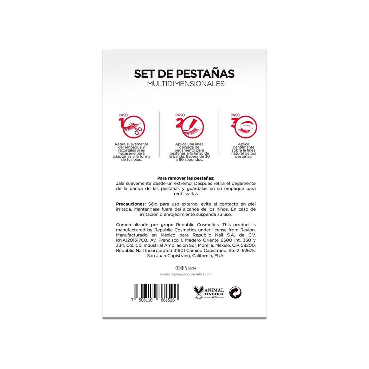Pestañas Postizas 5 pares Modelo 2 image number 2