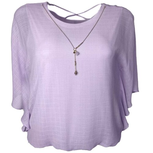 Blusa Lisa con Collar Pavla Mint para Mujer