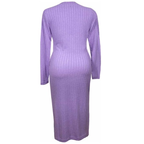 Vestido Largo de Maternidad con Abertura