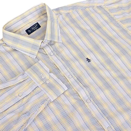 Camisa Original Penguin Manga Larga a Cuadros para Hombre Plus