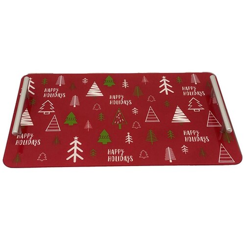 Bandeja Rectangular de Navidad 25X40X3.5Cm Santini