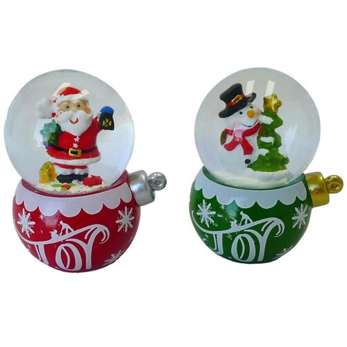 Bola Decorativa de Navidad de Agua 6X5X7Cm Santini