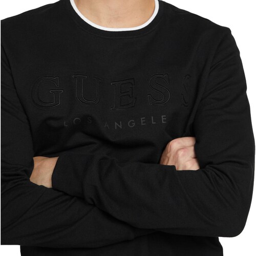 Chaqueta Guess Hombre Sudadera Guess Originales Logo Crewneck Para