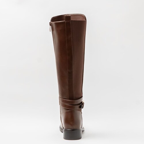 Bota Larga Tipo Equitación Color Café Emporio Vu