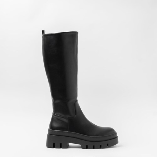 Bota Tipo Chunky para Mujer Color Negro Emporio Vu
