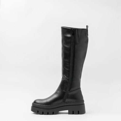 Bota Tipo Chunky para Mujer Color Negro Emporio Vu