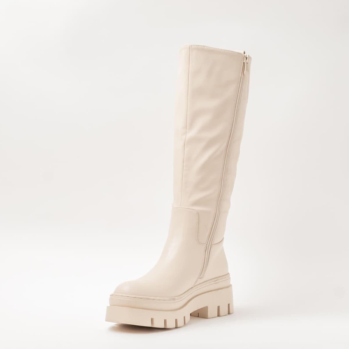 Bota Tipo Chunky para Mujer Color Latte Emporio Vu