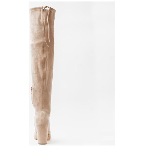 Bota Larga de Tacón para Mujer Color Taupe Emporio Vu
