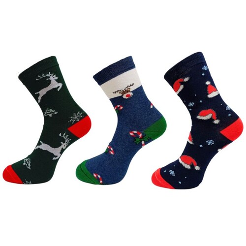 3Pack Calcetín Navidad para Mujer Gleytor