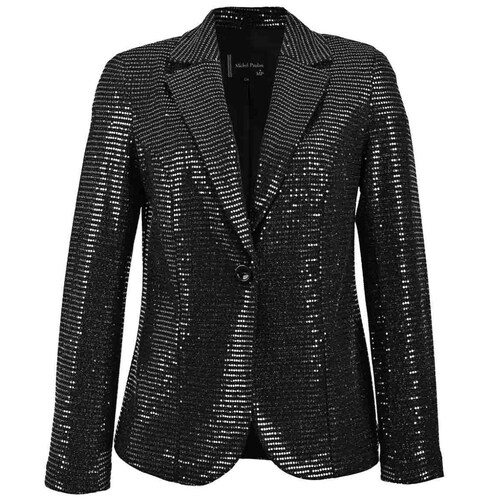 Saco Michel Paulini Cuello Solapa Diseño Estampado