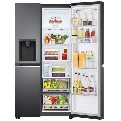 Refrigerador LG Duplex Door-In-Door Linear Inverter con Uvnano en Dispensador/ Sin Conexión a Tuberia 22 Pies3 Negro Mate  Vs22Jnt