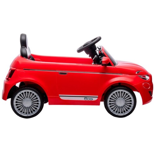 Coche Eléctrico Infantil Fiat 500 6V Rojo