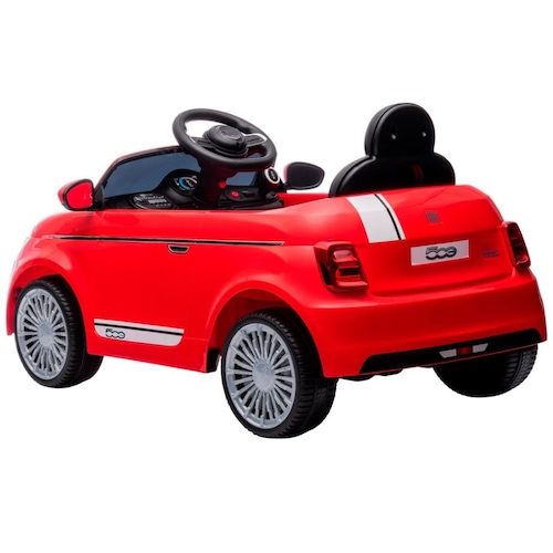 Coche Eléctrico Infantil Fiat 500 6V Rojo