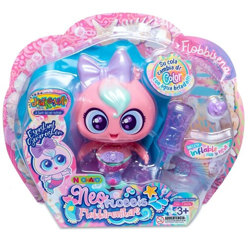 Neo Bebé Neoflobbi Sirena Flobbella Rosa