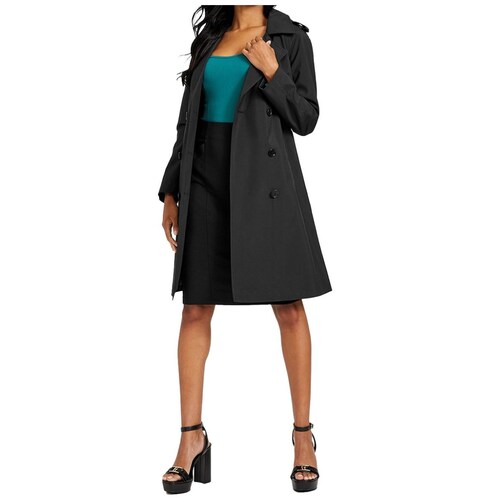 Abrigo Liso, Botonado Guess para Mujer