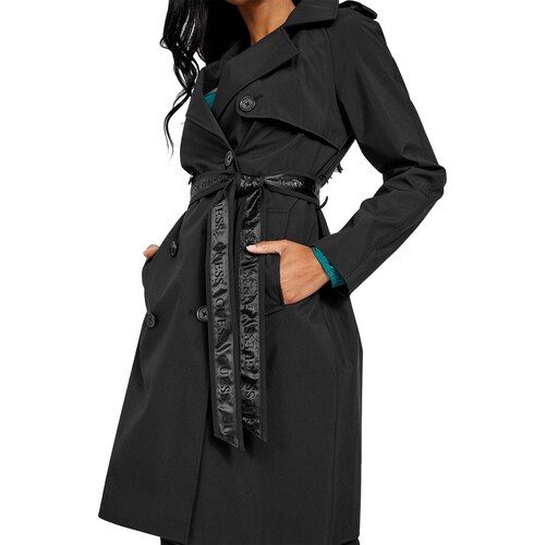 Abrigo Liso, Botonado Guess para Mujer