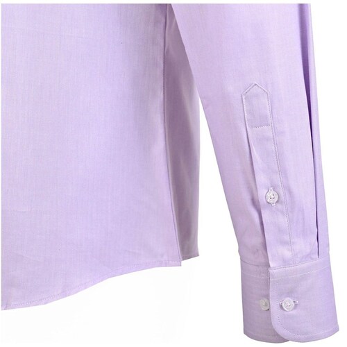 Camisa Carlo Corinto Vestir Lisa Lila Slim Fit para Hombre