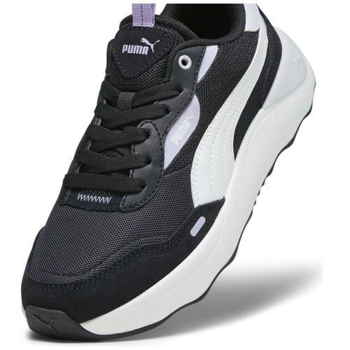 Tenis Estilo Deportivo C Plataforma Negro Puma