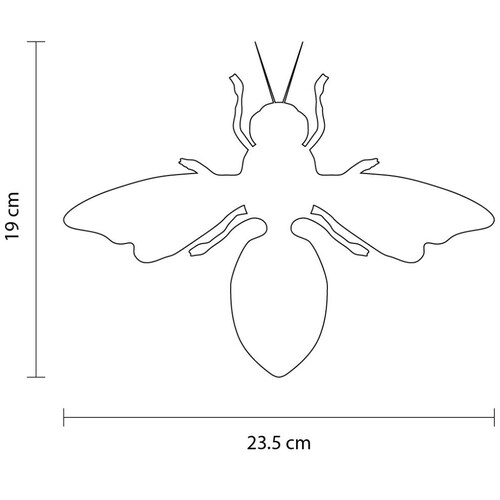 Figura Decorativa Abeja Dorada Gaf
