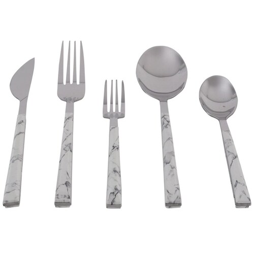 Juego de Cubiertos Acero Inoxidable Estellaqb Crown Baccara 20 Piezas