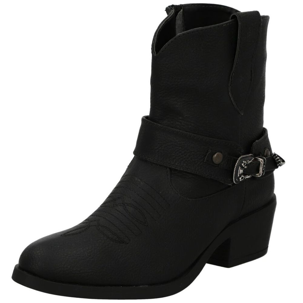 Bota vaquera negra discount mujer