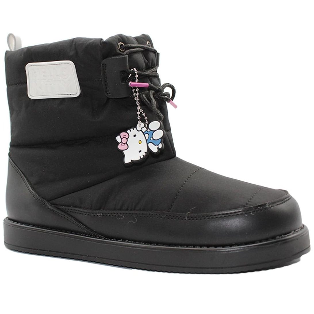 Bota Invernal Abullonada Negra Kitty para Mujer