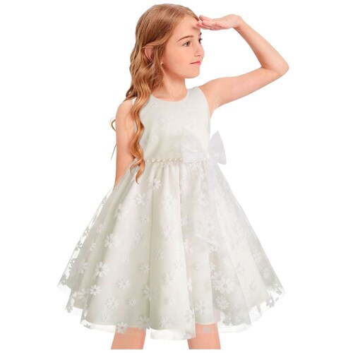 Vestido Circular para Niña con Tul Cancún