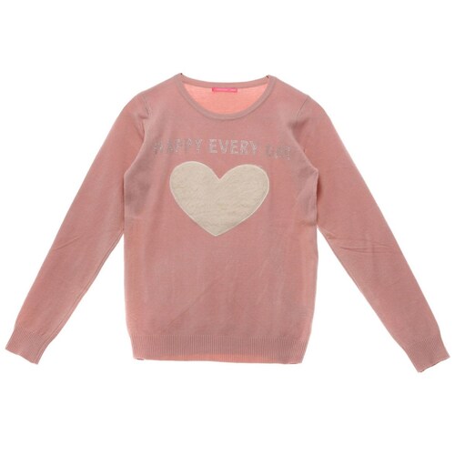 Suéter para Niña Aplicación Corazón Peluche Studio si