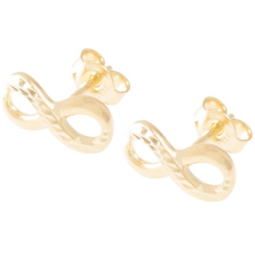 Aretes Infinito Diamantada Liso Sini