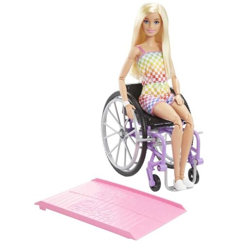 Barbie Fashionista Muñeca Silla de Ruedas Morada