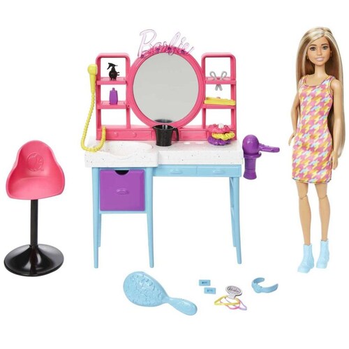 Barbie Totally Hair Muñeca Salón de Belleza