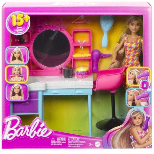 Barbie Totally Hair Muñeca Salón de Belleza