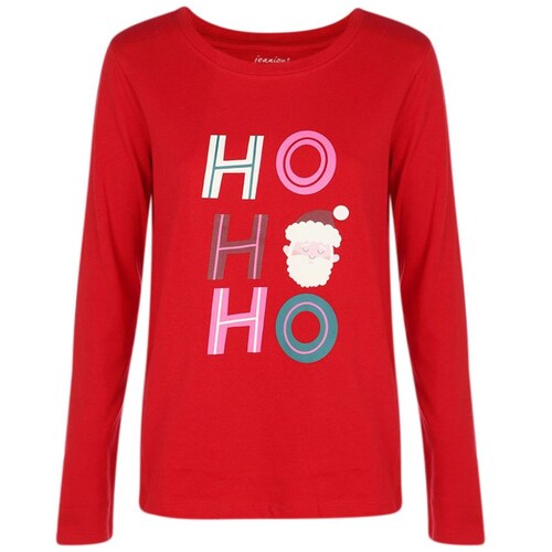 Playera Navidad Santa Ho Jeanious
