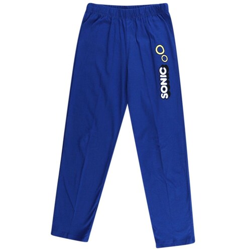 Pijama Sonic Playera Manga Larga Pantalón con Estampado para Niño