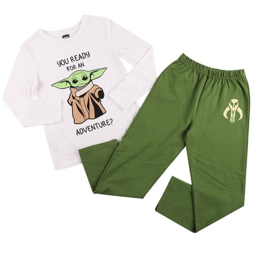 Pijama para Niño Manga Larga Pantalón Baby Yoda Starwars