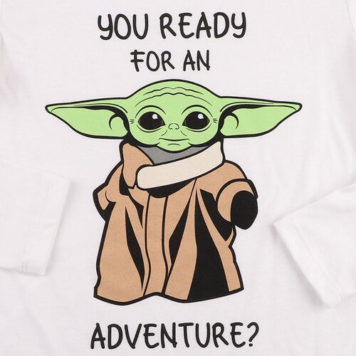 Pijama para Niño Manga Larga Pantalón Baby Yoda Starwars